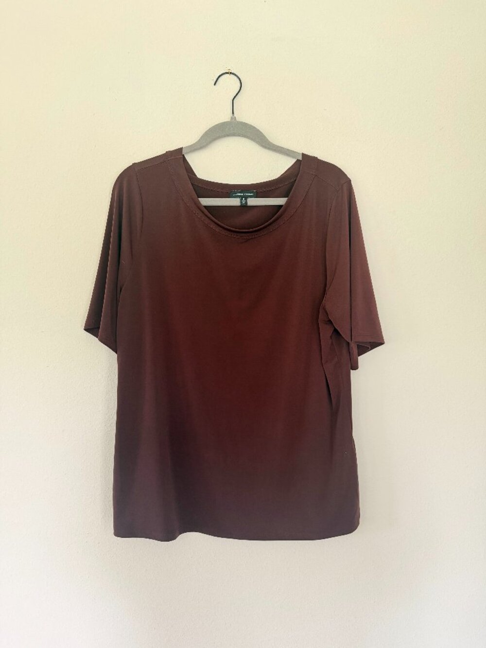 Universal Standard Carolyn Boatneck Top Brulee Size S - brown liquid jersey top